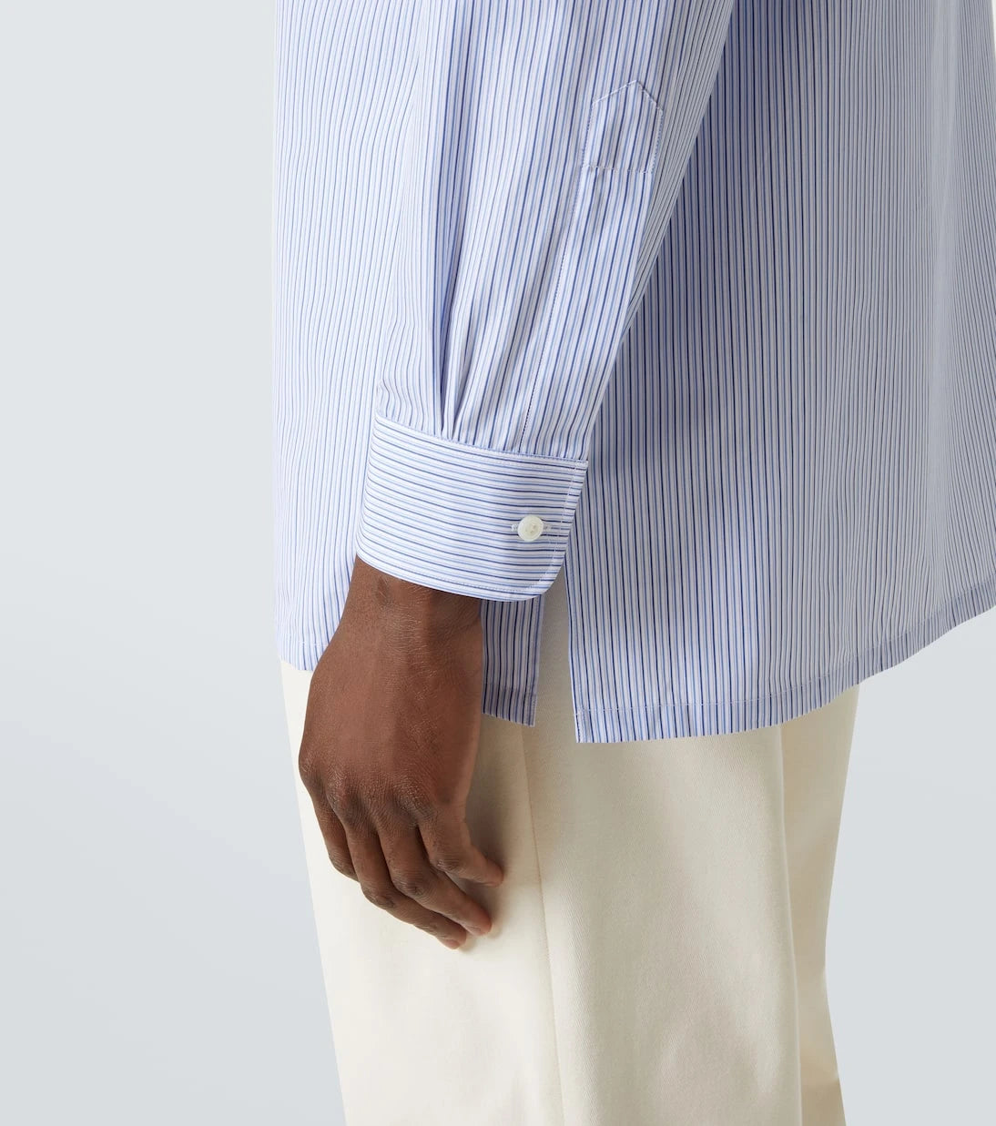 Charvet - Striped cotton poplin shirt