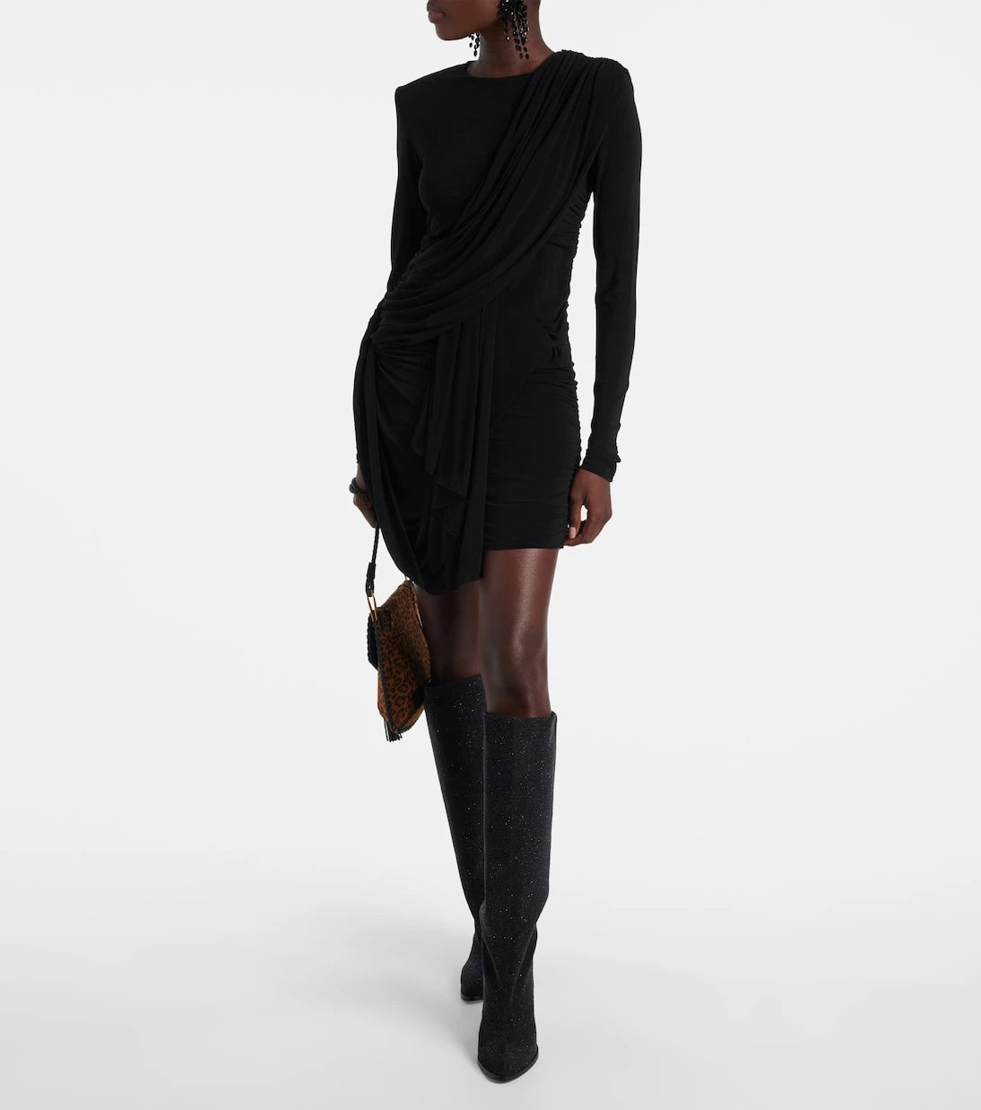 Isabel Marant - Georgia draped gathered jersey minidress