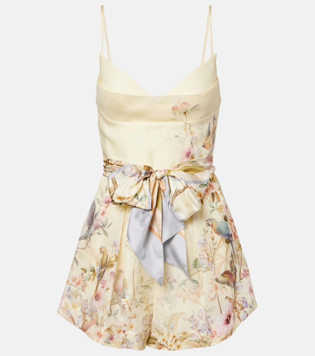 Zimmermann - Rebellion floral linen and silk romper