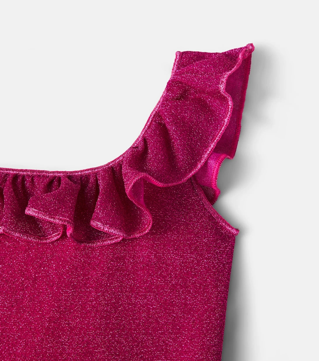 Oséree Kids - Lumière ruffled one-shoulder swimsuit