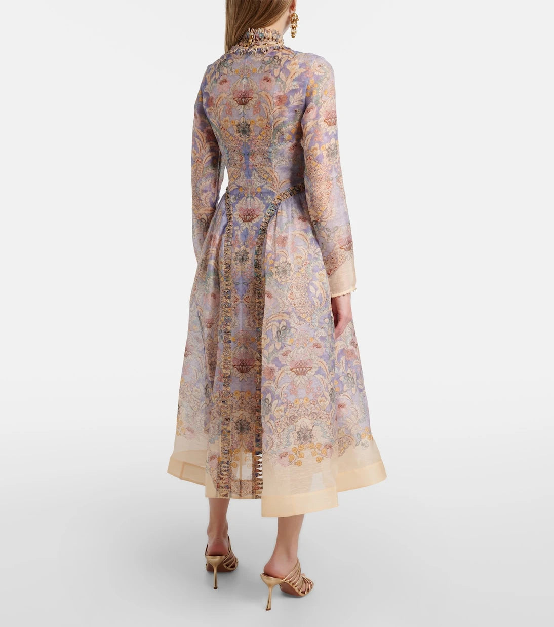 Zimmermann - Rebellion linen and silk midi dress