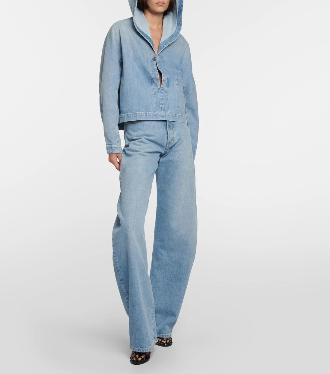 Alaïa - Cropped denim jacket