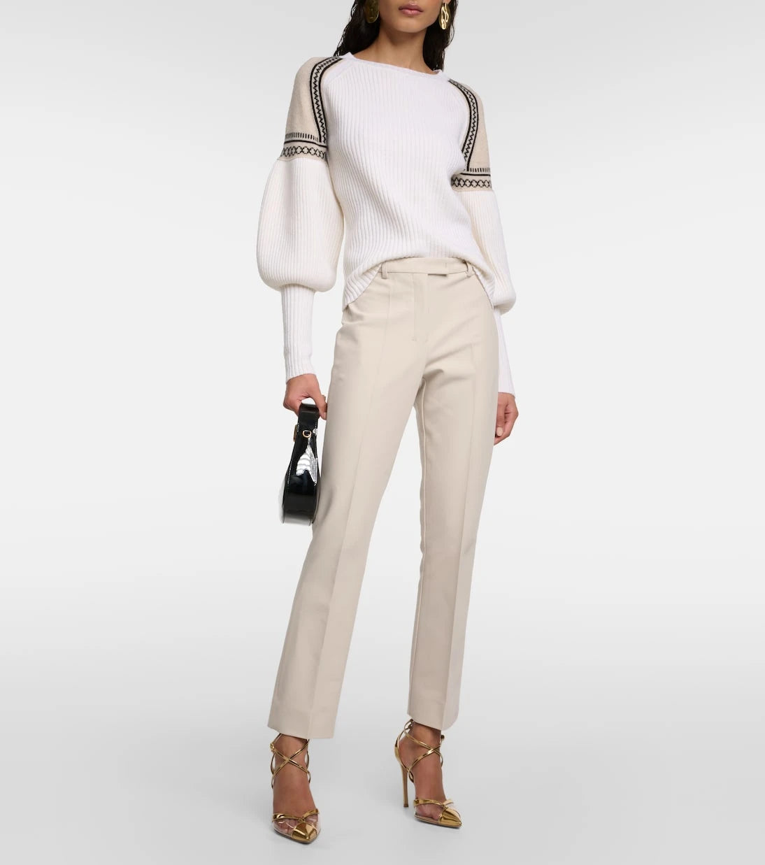'S Max Mara - بنطال فاتينا قصير بقصة مستقيمة