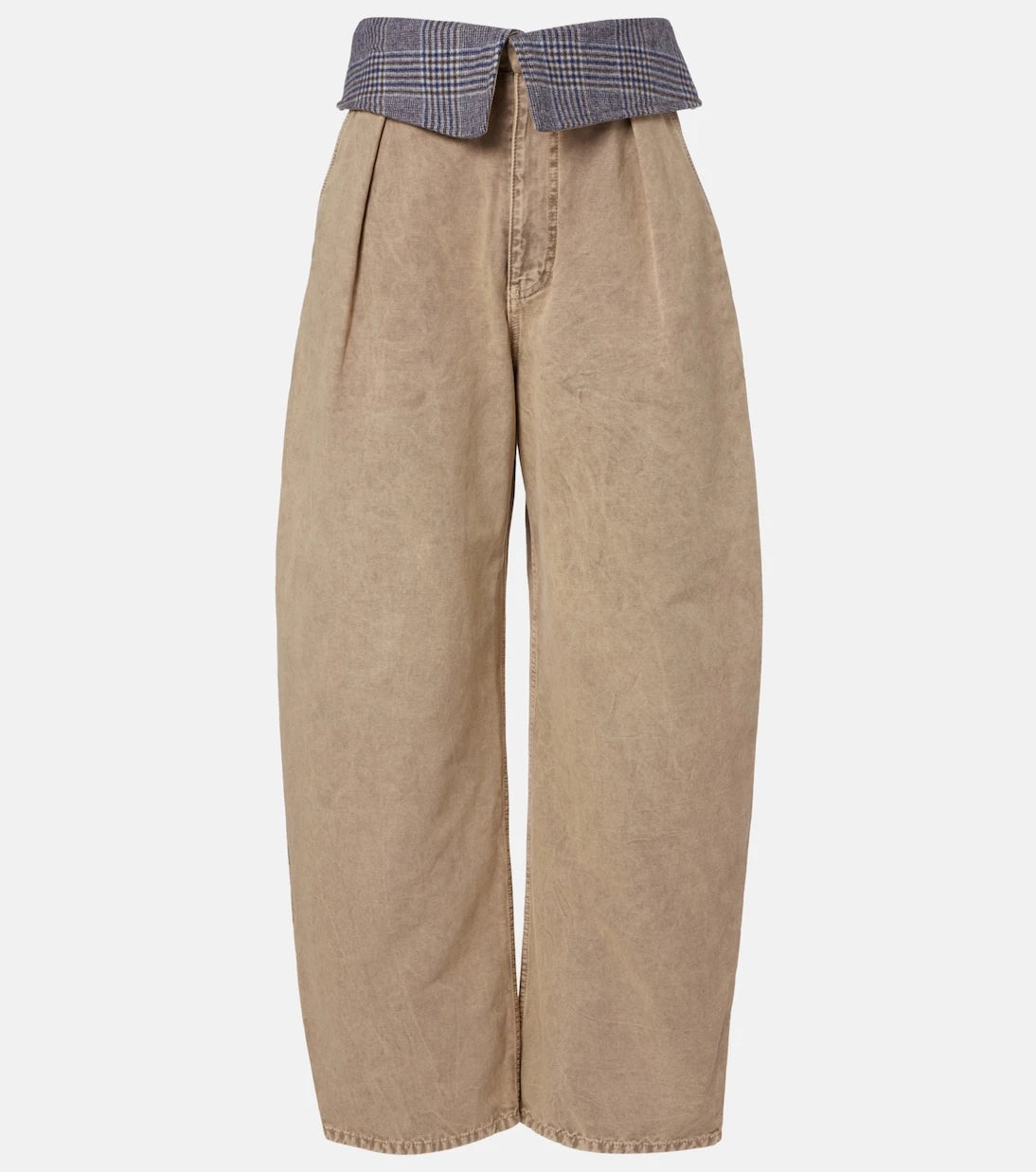 Loewe - Yün şerit detaylı, bol paça jean pantolon