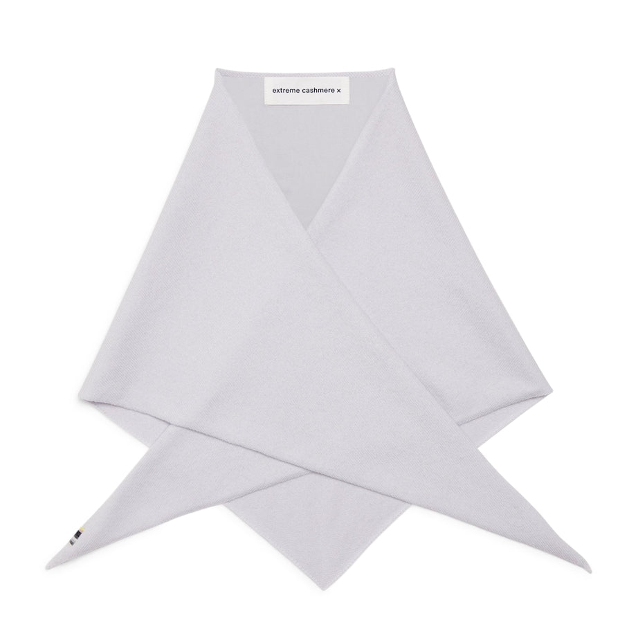 extreme cashmere Blue Cashmere-Blend No.35 Bandana Triangle Neck Scarf