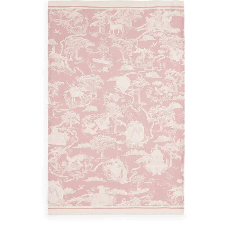 Set of 2 Cotton Toile Tea Towels