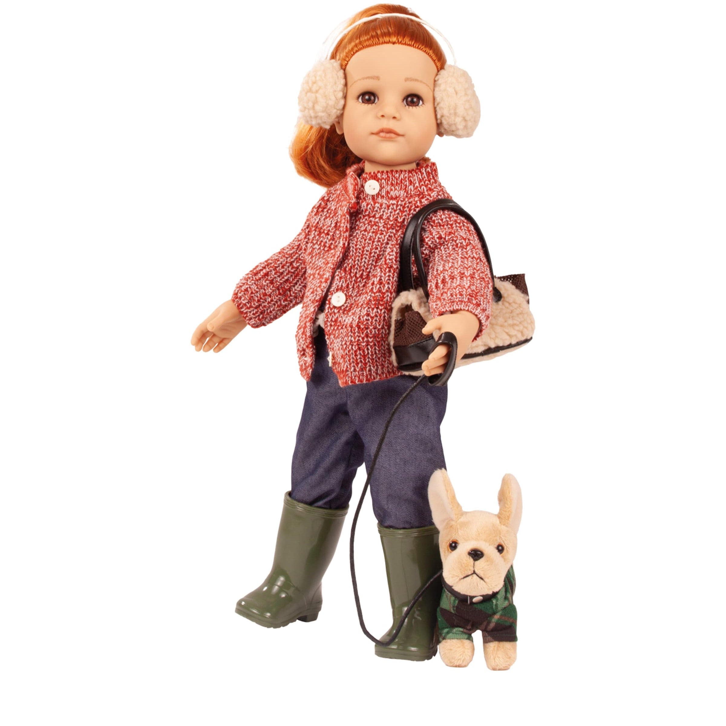 GÖTZ Redhead Hannah and Dog Doll Set (50cm)