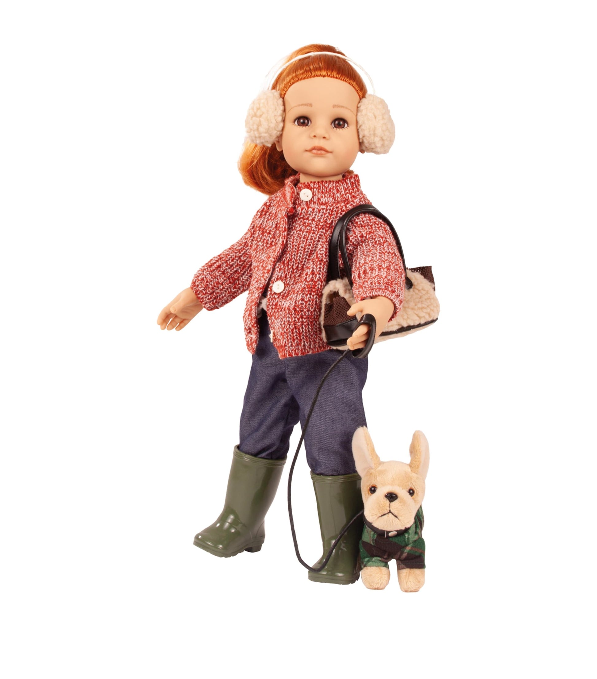 GÖTZ Redhead Hannah and Dog Doll Set (50cm)