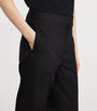 Toteme Black Organic Cotton Twisted Seam Trousers