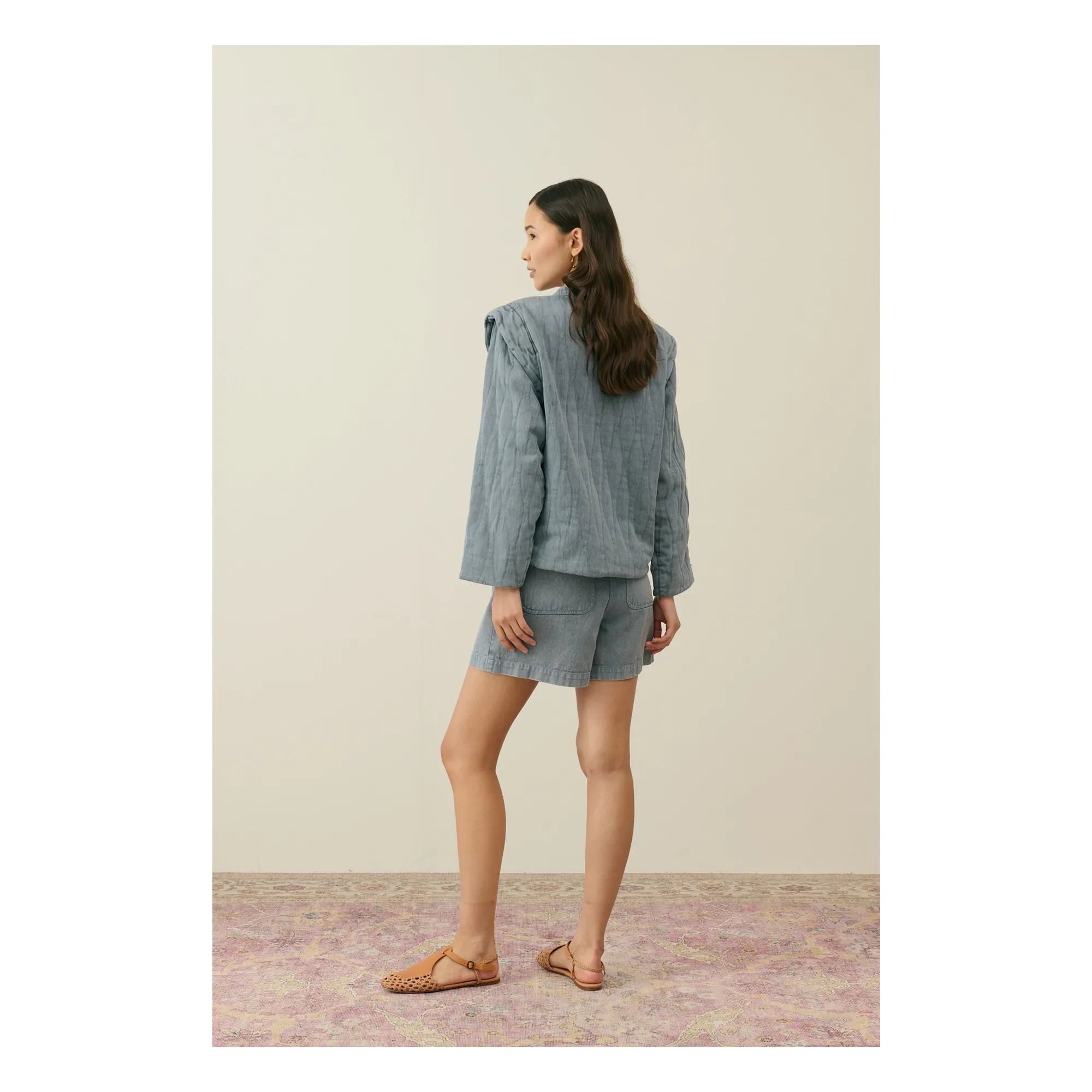 Louise Misha - Horicia Organic Cotton Jacket - Women's Collection | Grey