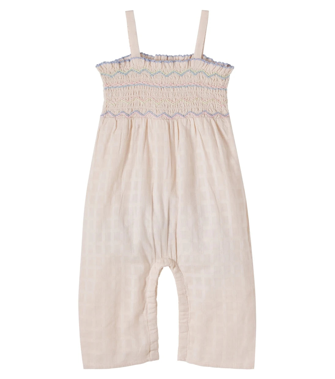Louise Misha - Baby Morli checked cotton jumpsuit
