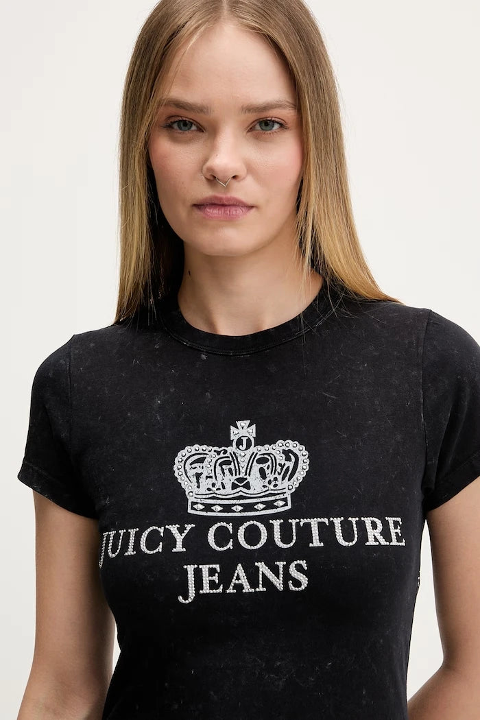 Juicy Couture тениска дамска от памук HERITAGE HILTON