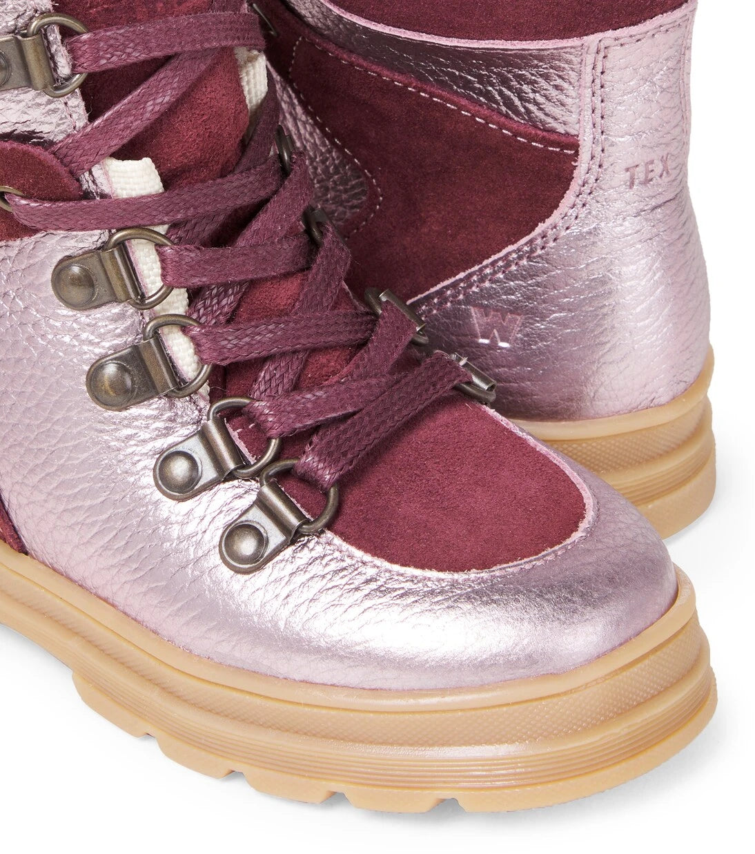 Wheat - Toni suede-trimmed leather boots