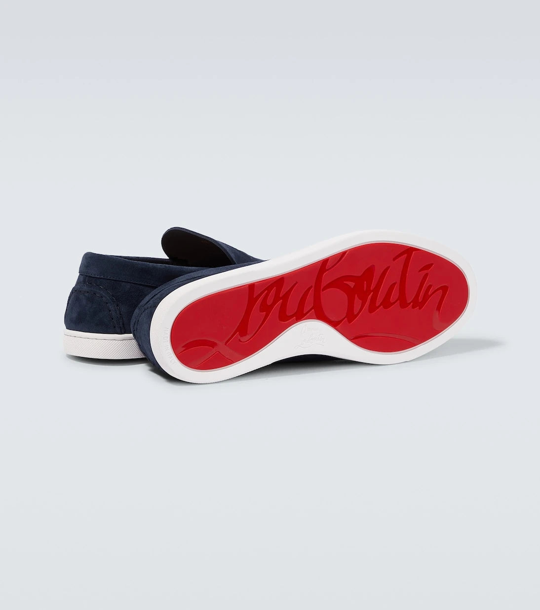 Christian Louboutin - Varsiboat suede loafers