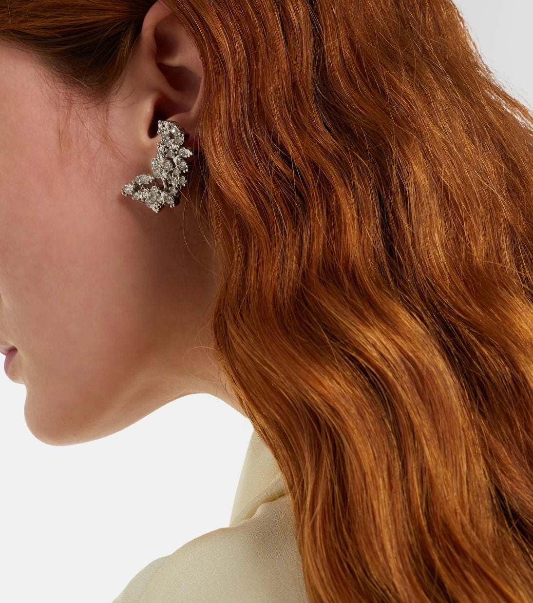 Jil Sander - Crystal-embellished ear climbers