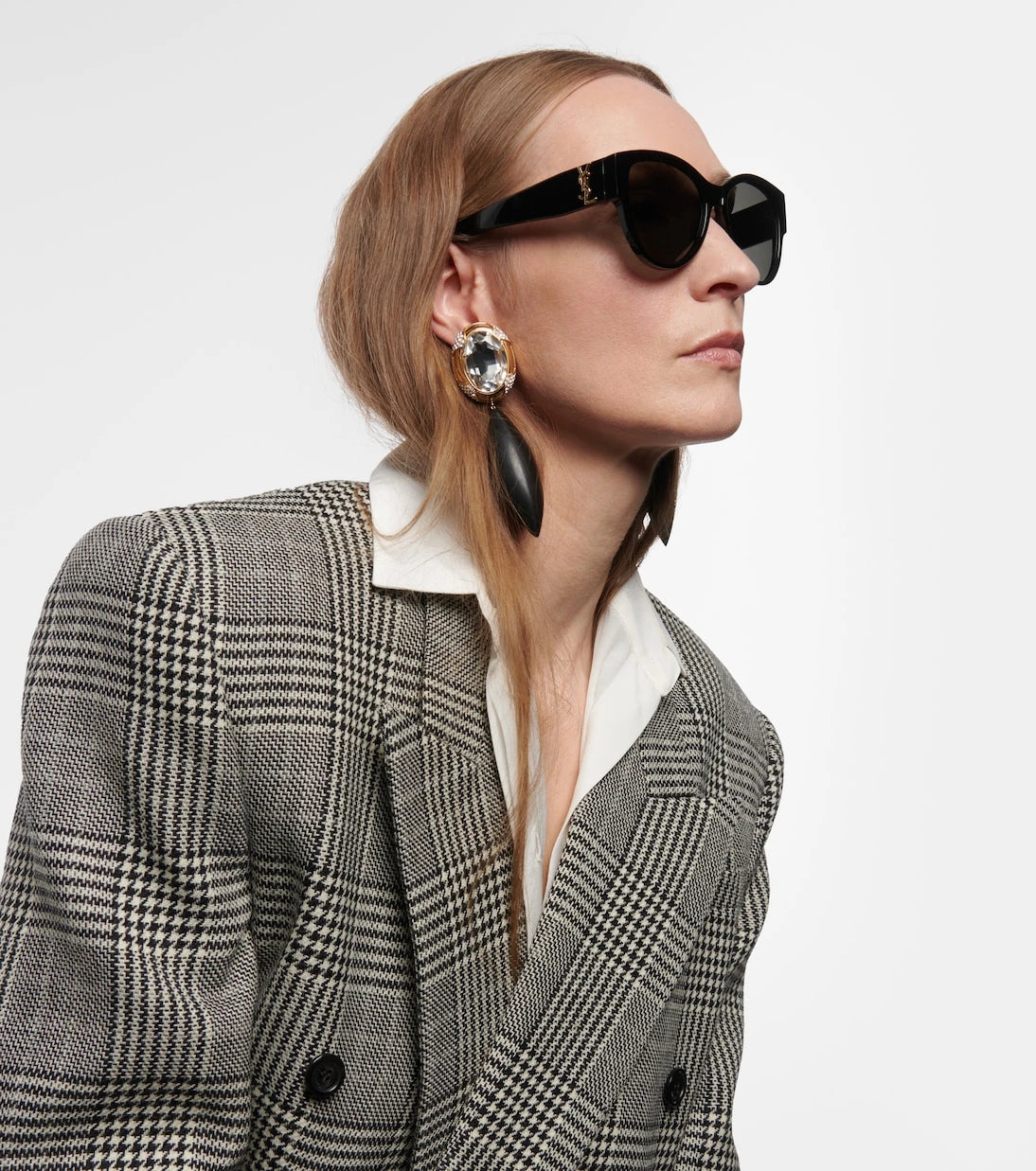 Saint Laurent - نظارة شمسية SL M3 بتصميم عين القطة