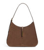 Demellier Brown Large Suede Tokyo Shoulder Bag