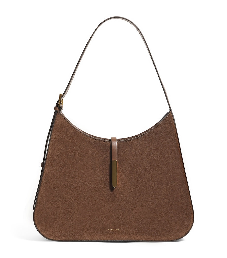 Demellier Brown Large Suede Tokyo Shoulder Bag