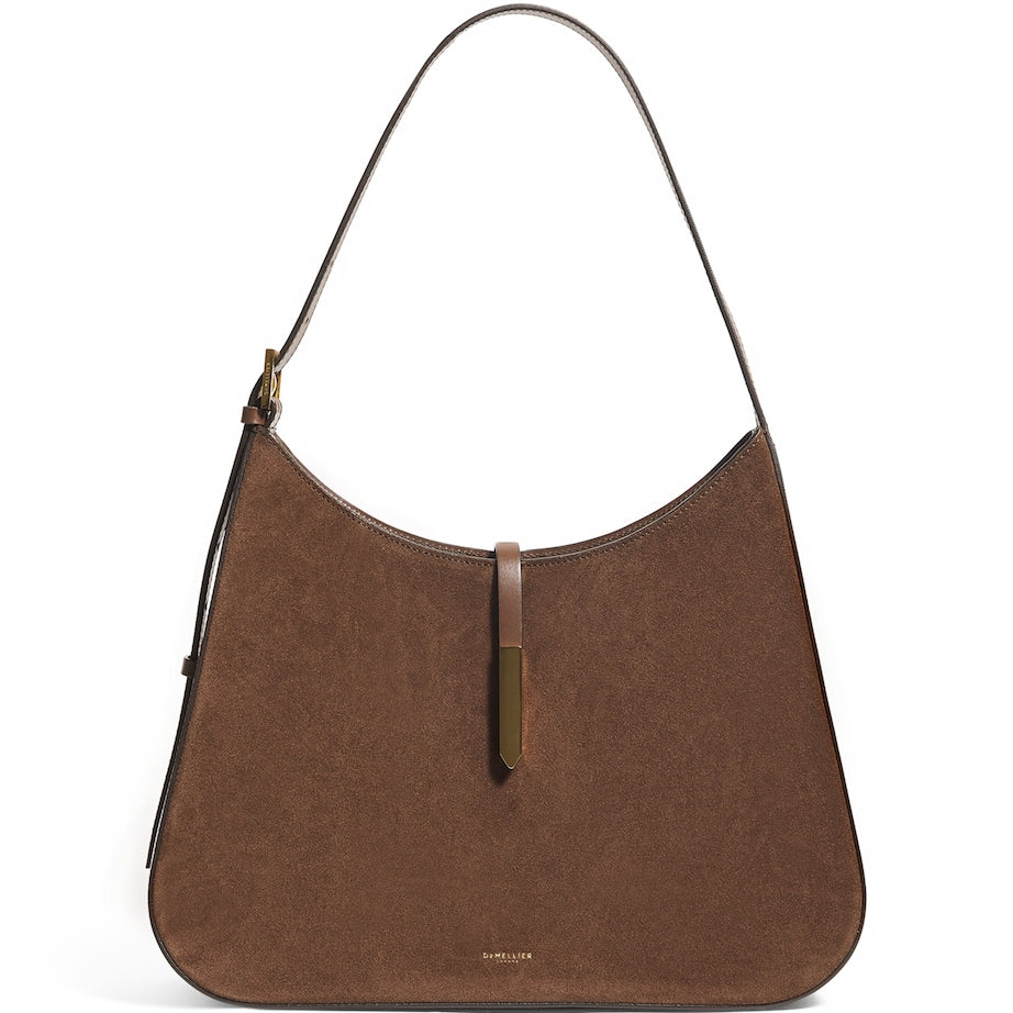 Demellier Brown Large Suede Tokyo Shoulder Bag