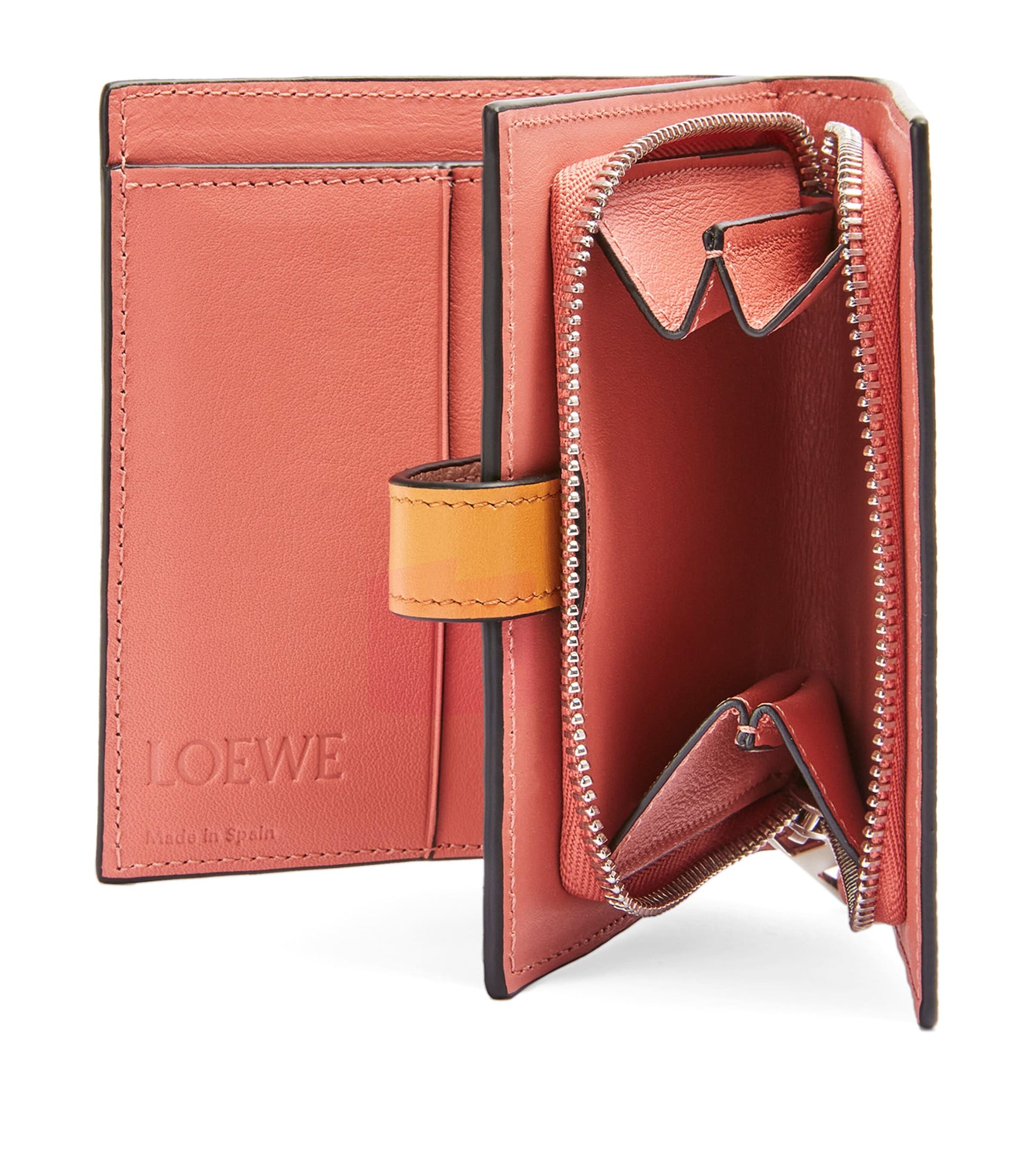 LOEWE Beige Leather Zip Wallet