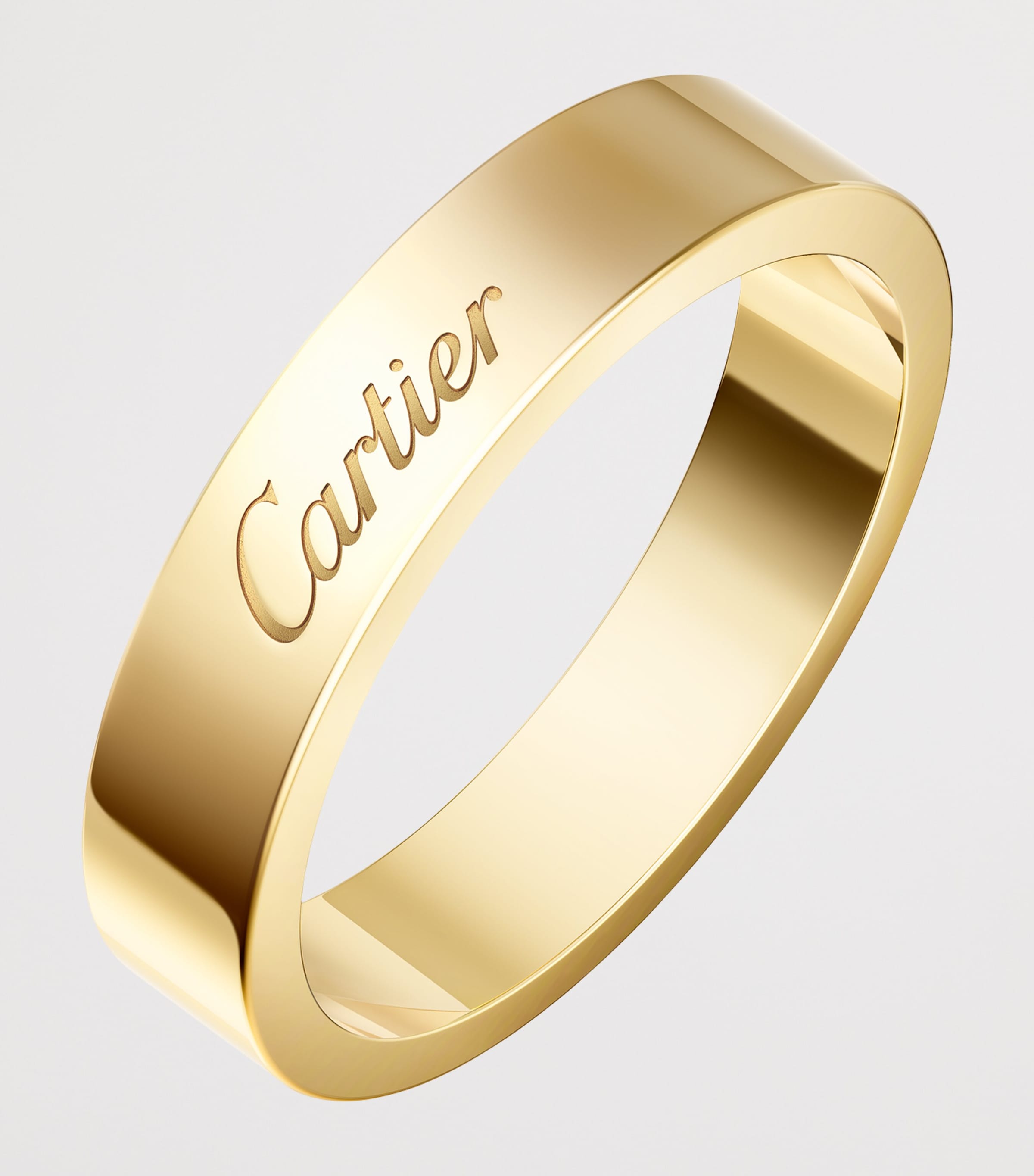 Yellow Gold C de Cartier Wedding Ring