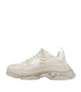 White Triple S Clear Sole Washed Sneakers