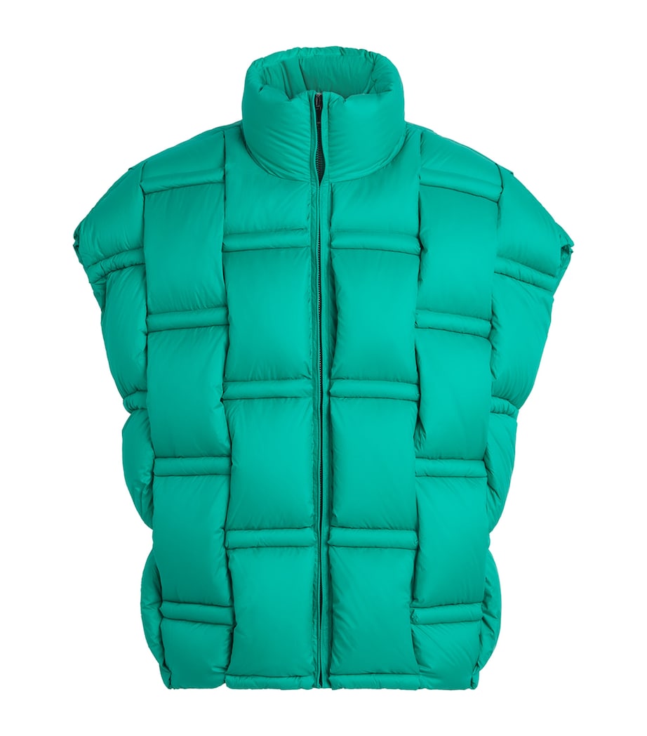 Raxxy Green 3D Down-Filled Puffer Gilet