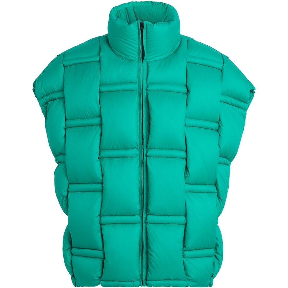 Raxxy Green 3D Down-Filled Puffer Gilet