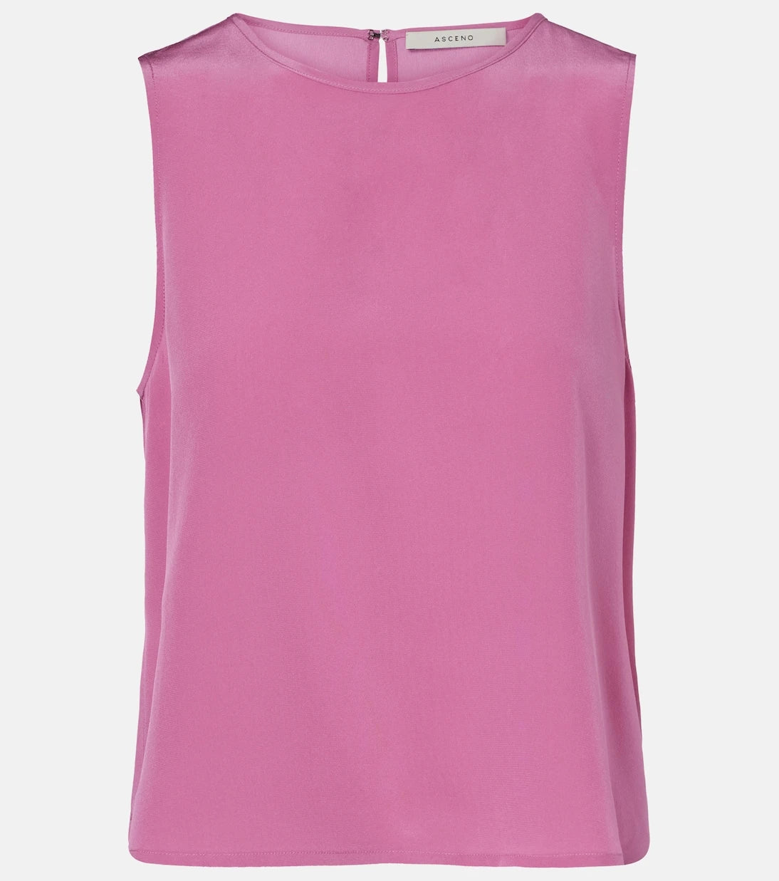 Asceno - Sofia silk crêpe tank top