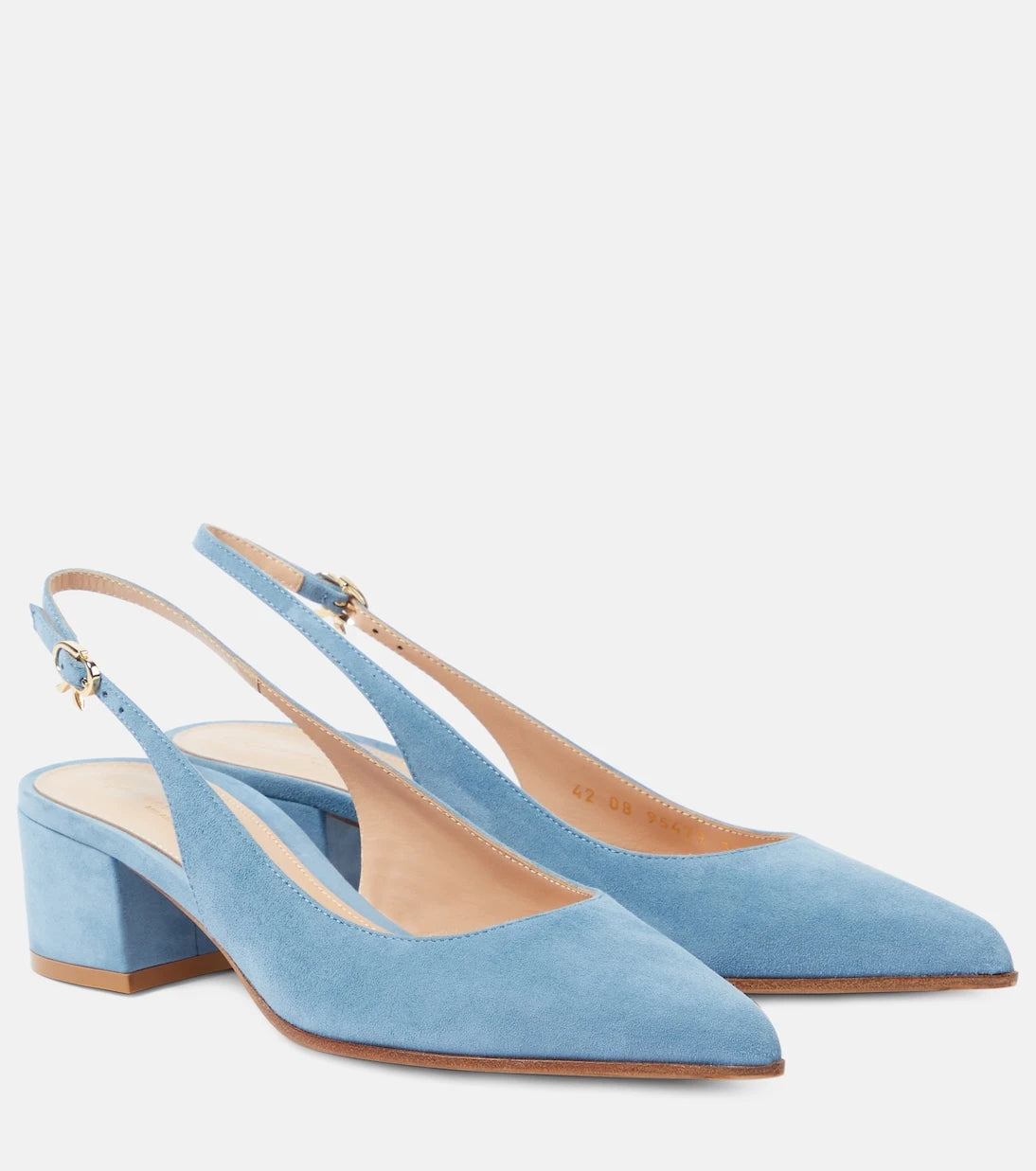 Gianvito Rossi - Piper 45 suede slingback pumps