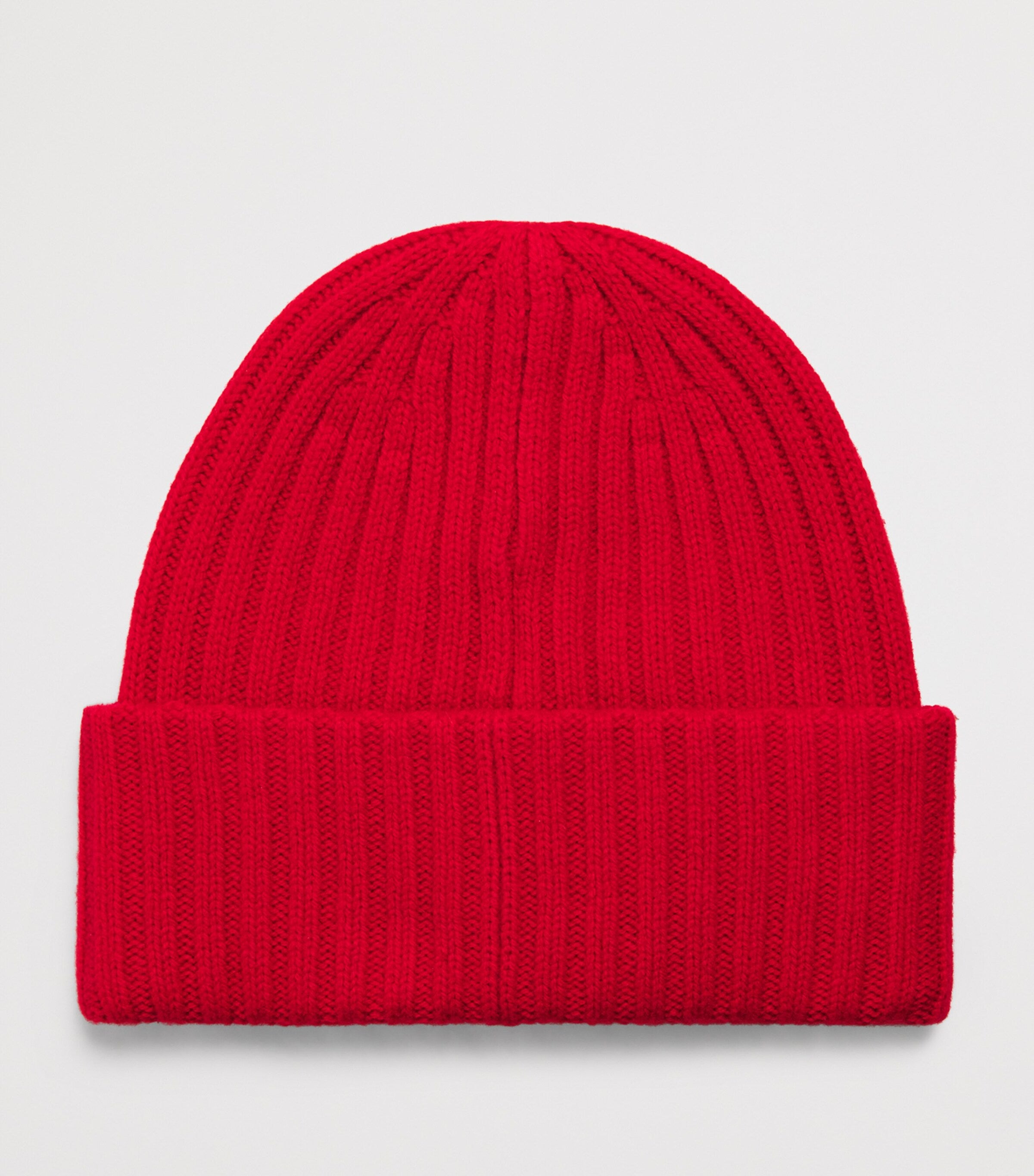 Varley Red Merino Wool-Blend Chunky Elva Beanie
