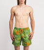 Embroidered Octopus Mistral Swim Shorts