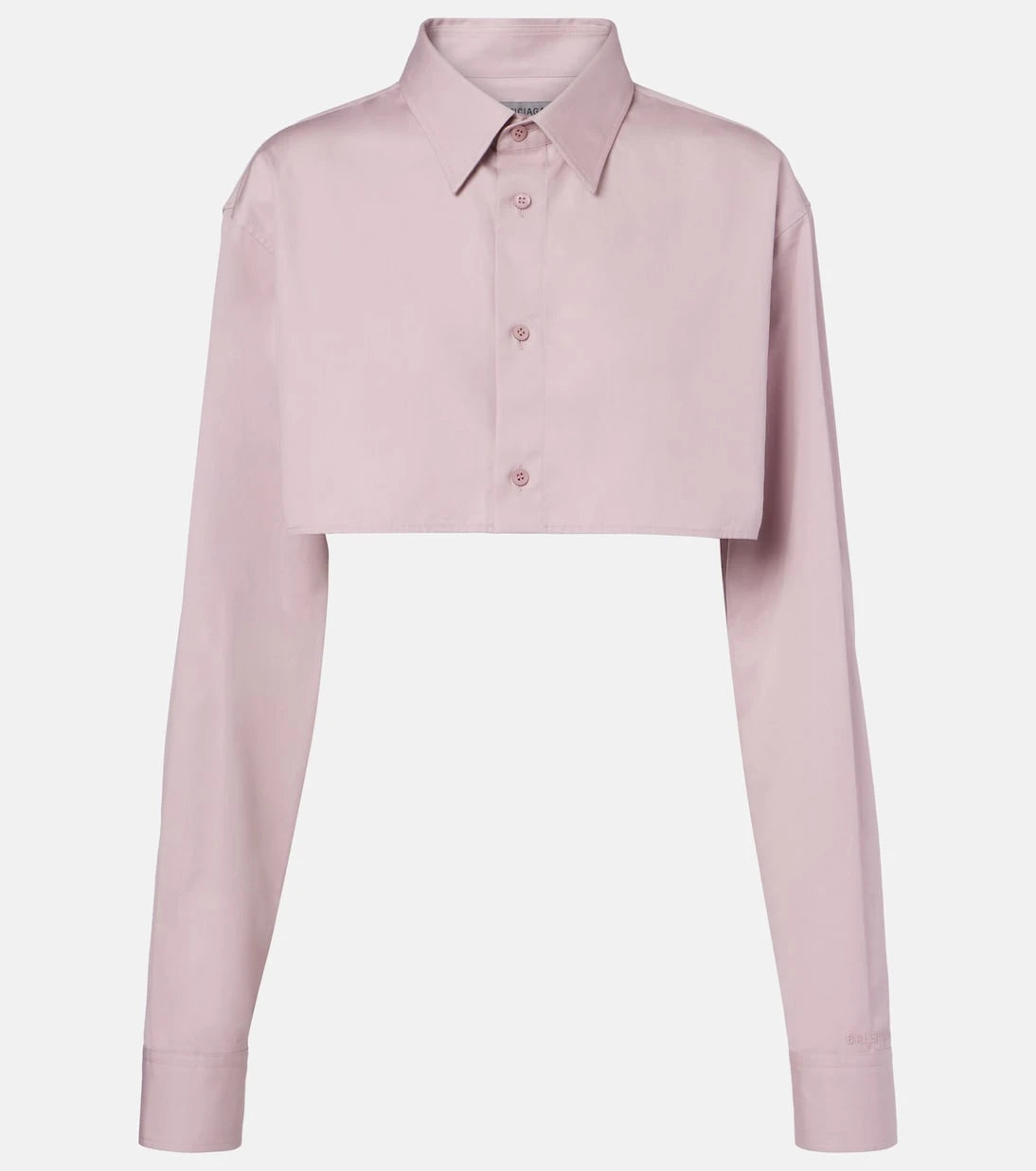 Balenciaga - Cropped cotton shirt