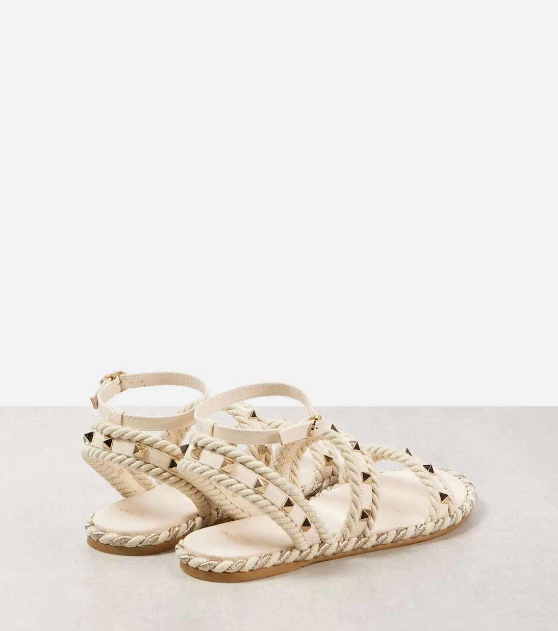 Valentino Garavani - Rockstud Torchon leather sandals