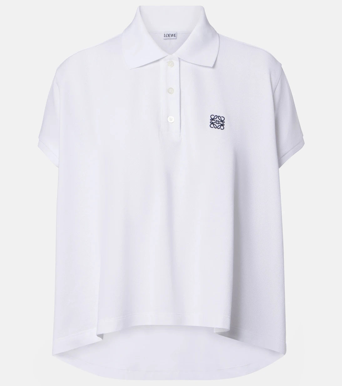 Loewe - Asymmetric cotton piqué polo shirt