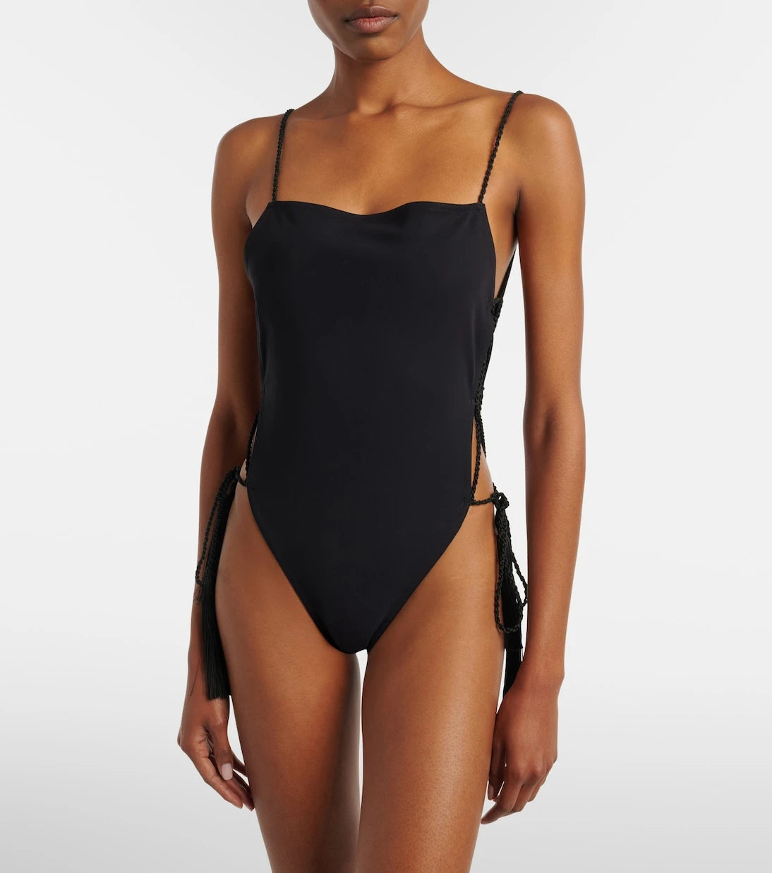 Alaïa - Tassel lace-up swimsuit