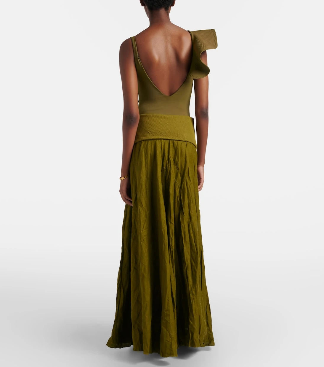 Johanna Ortiz - Linen-blend maxi skirt