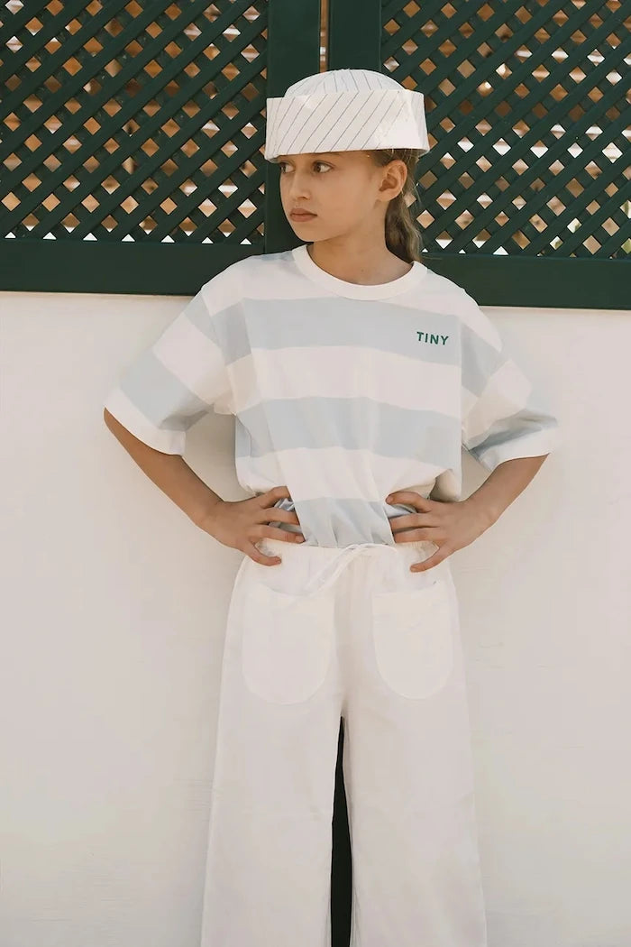 Детска памучна тениска Tinycottons STRIPES KNIT TEE