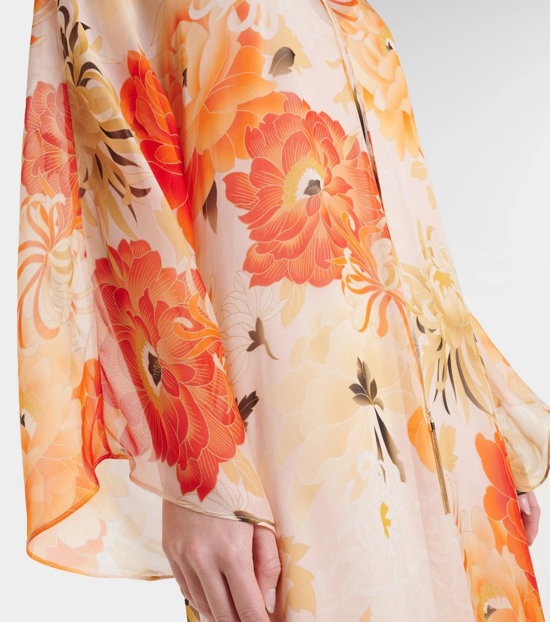 Max Mara - Angus floral silk chiffon maxi dress