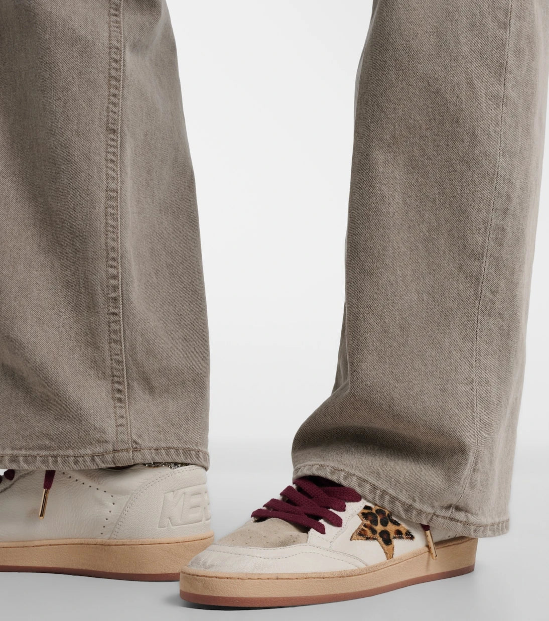 Golden Goose - Ball Star leather and suede sneakers