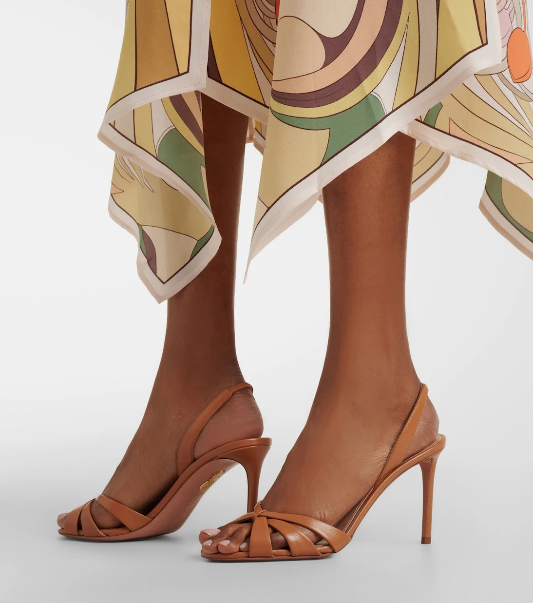 Aquazzura - Tati leather slingback sandals
