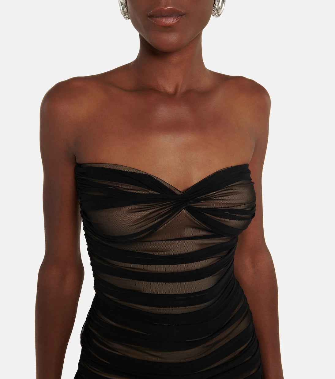 Norma Kamali - Walter mesh minidress