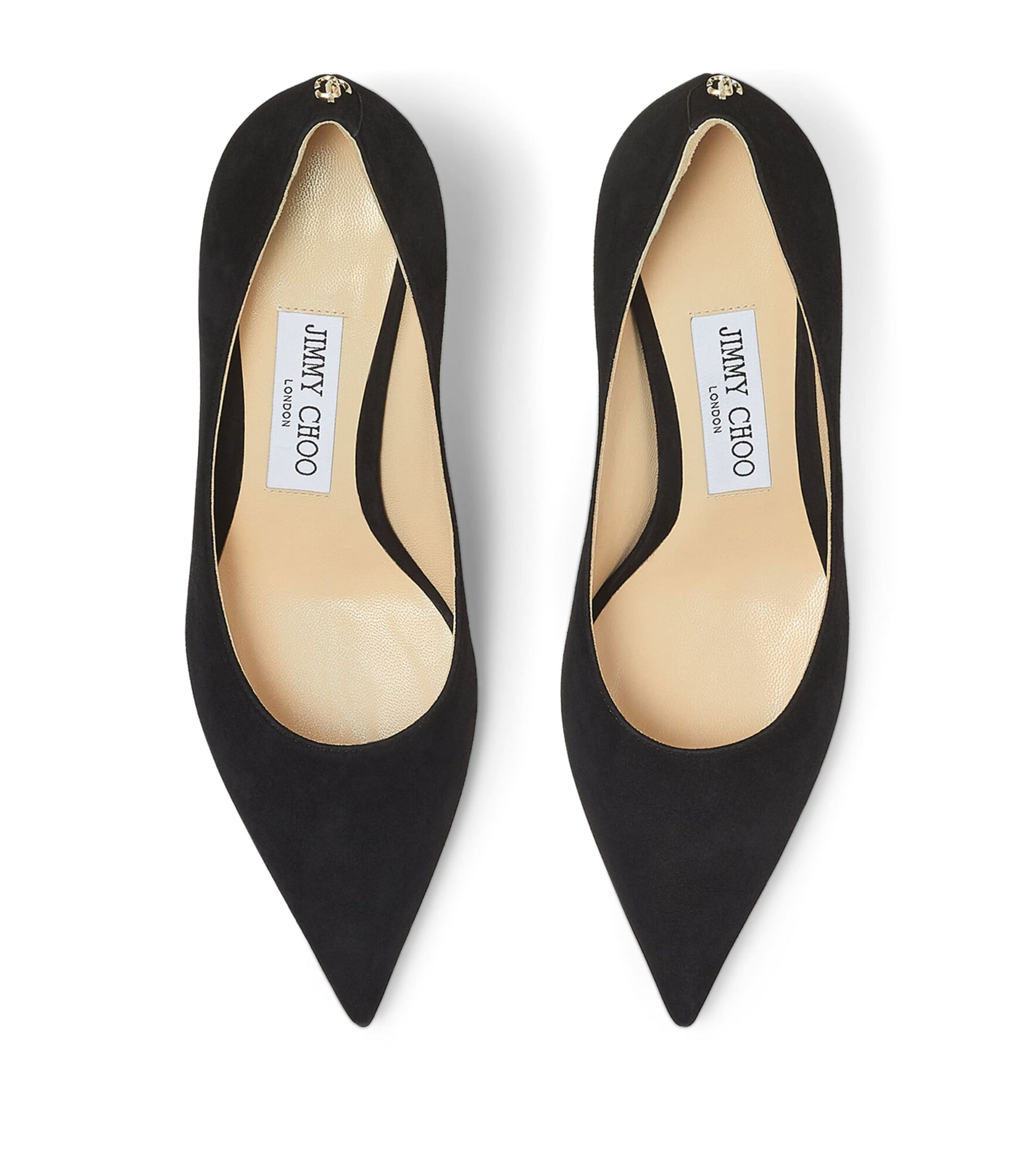 Jimmy Choo Black Love 65 Suede Pumps
