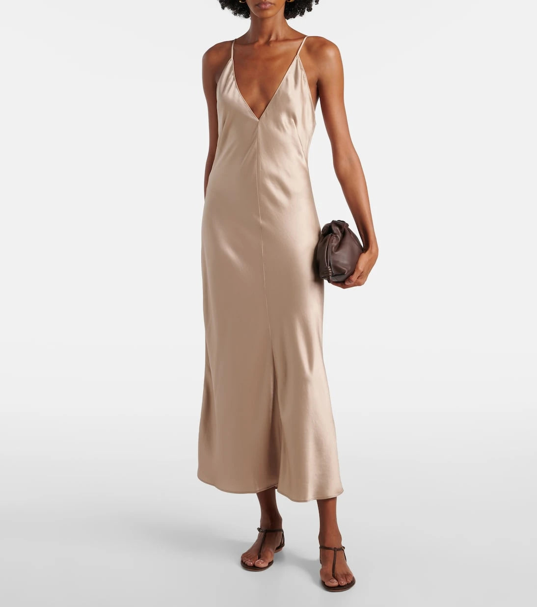 Leset - Barb satin slip dress
