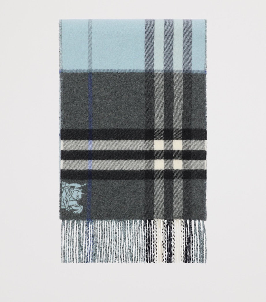 Burberry Cashmere Contrast Check Scarf