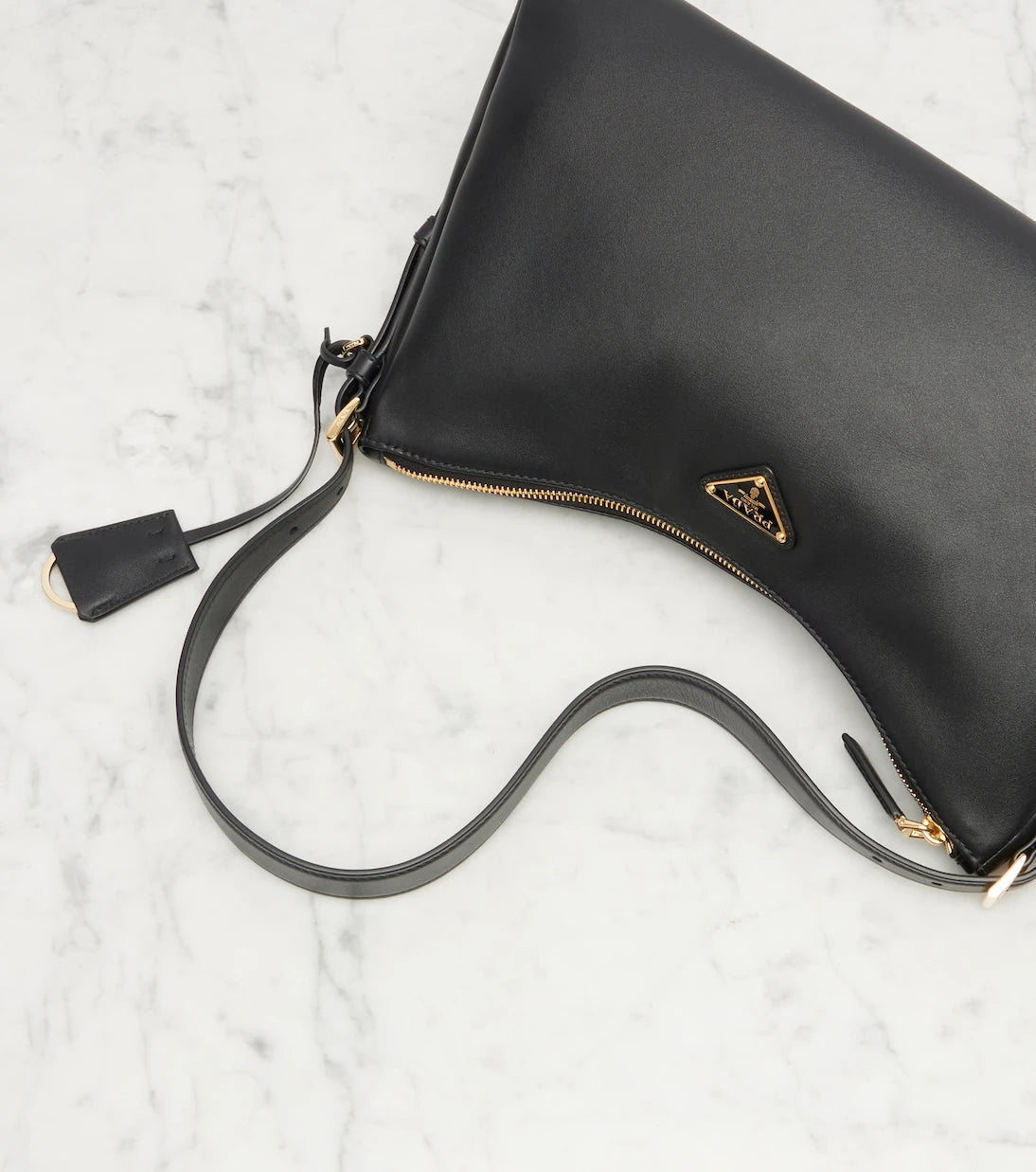 Prada - Prada Aimée Large leather shoulder bag