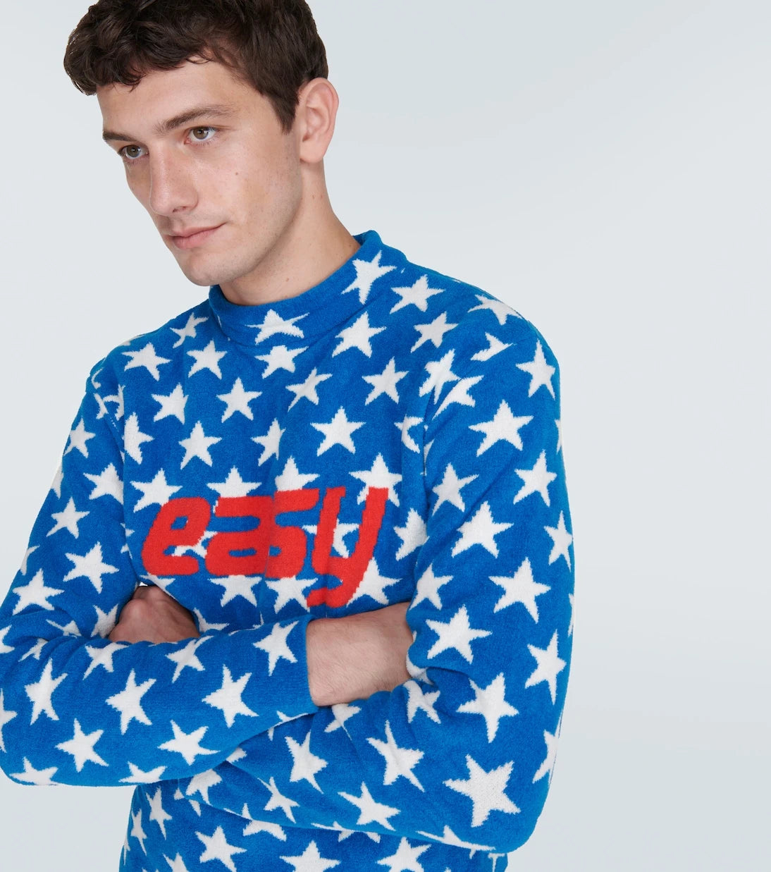 ERL - Printed cotton-blend sweater