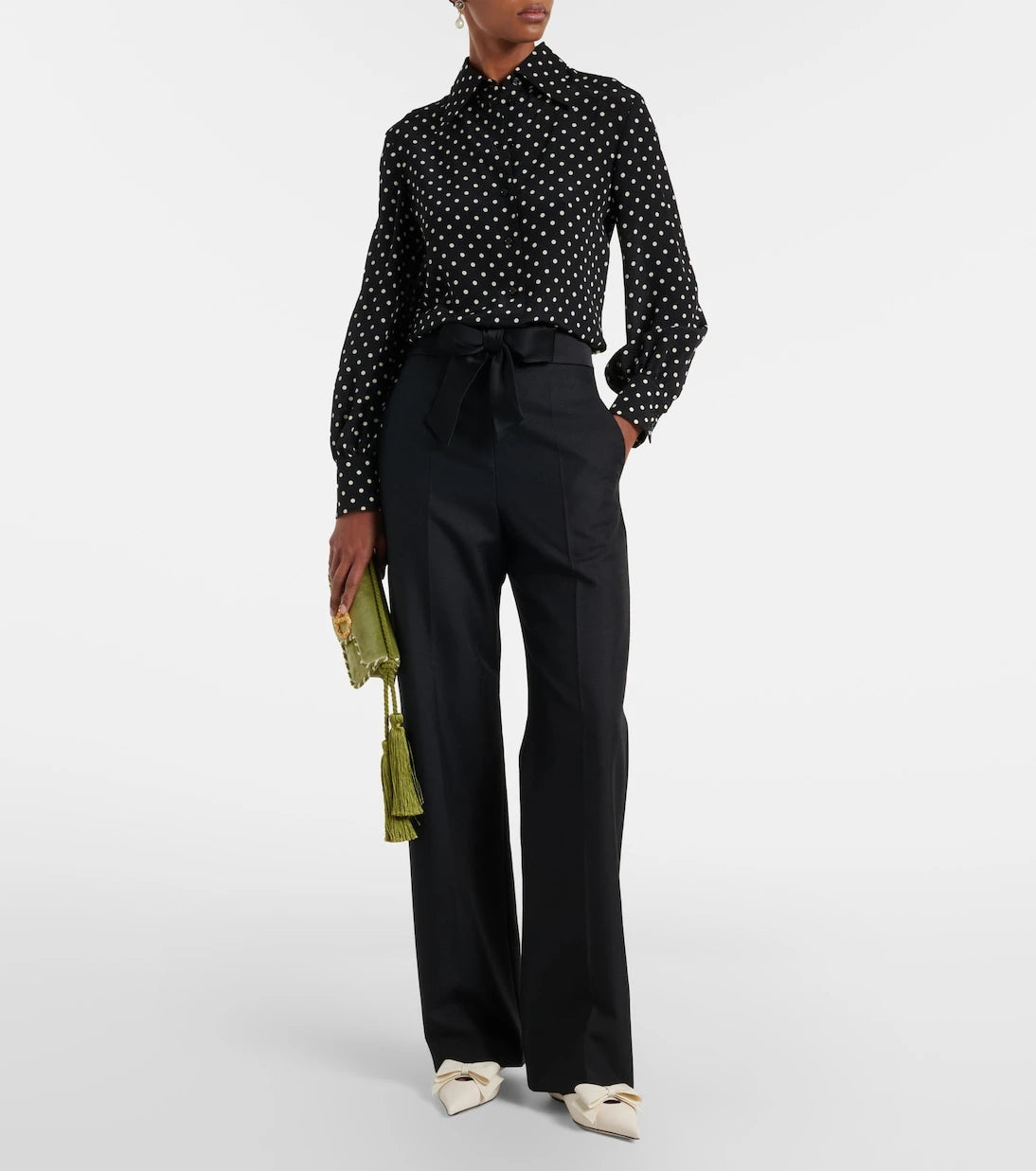 Valentino Garavani - Bow-detail leather mules