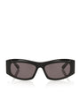 Black Acetate BB0395S Rectangular Sunglasses