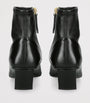 Roger Vivier Black Leather Stretch Belle Vivier Ankle Boots 45
